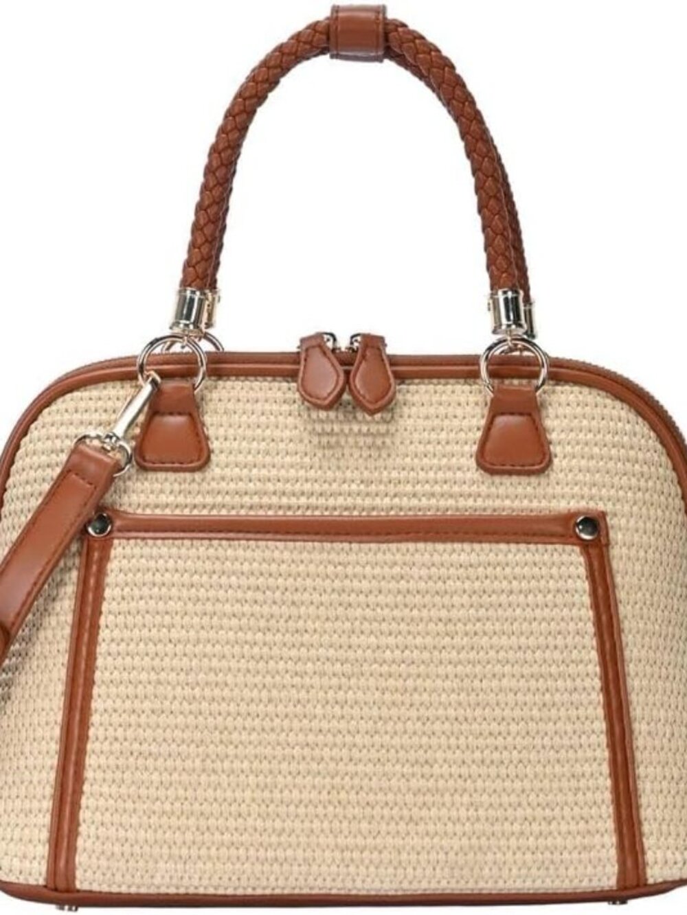 Madison West Camila Satchel | Handbag for Women | Vegan Leather, Canvas or Straw